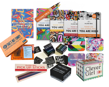 Load image into Gallery viewer, The Whole Family Bundle (Journal V1,V2 + Color V1,V2,V3 + Pencils + Notes + Sticks+Clever Girl+That's Not Funny+Vape Tins)