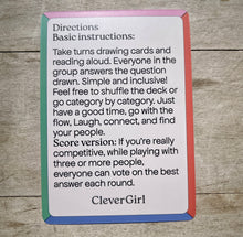Load image into Gallery viewer, Clever Girl Conversation Cards