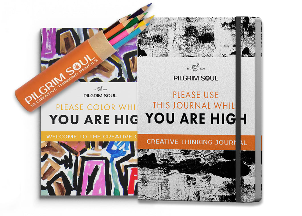 Coloring Book Vol 1 + Original Creative Thinking Journal + Pencil Set –  Pilgrim Soul Creative